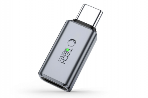 Perėjimas USB C → iPhone (lightning 8pin) (K-L) pilkas Tech-Protect